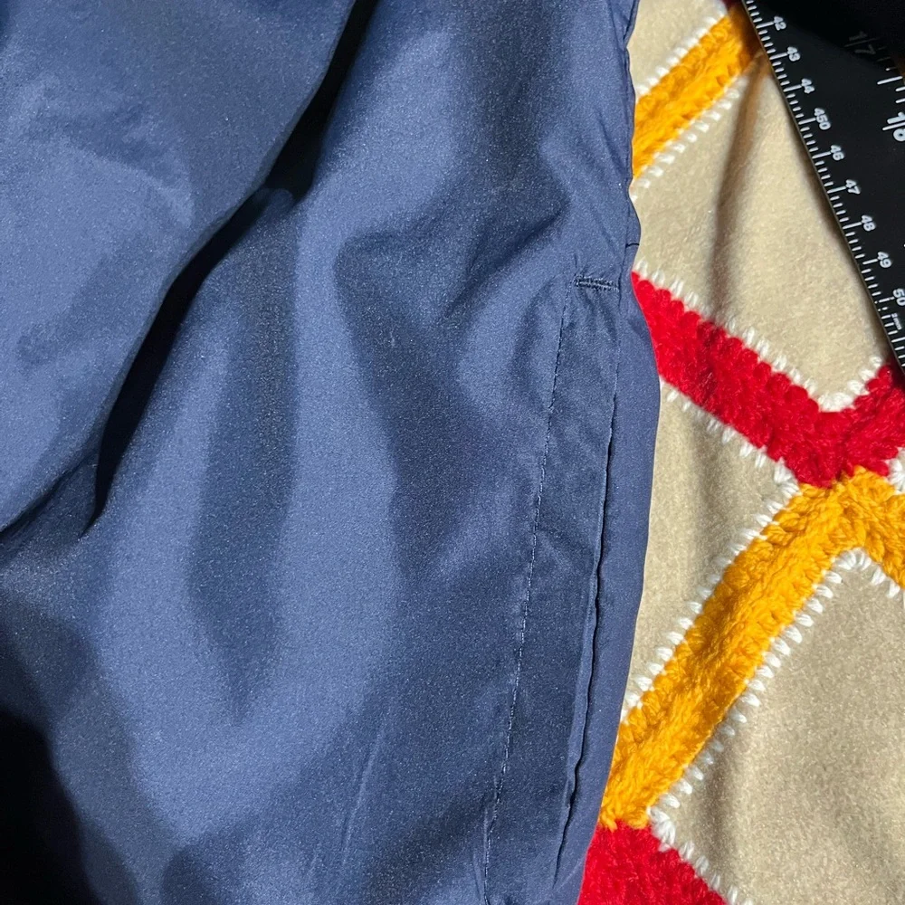 GYMBOREE YOUTH WINDBREAKER ZIP FRONT JACKET W/HOOD LIGHTWEIGHT‎ NAVY/LIME M 7-8